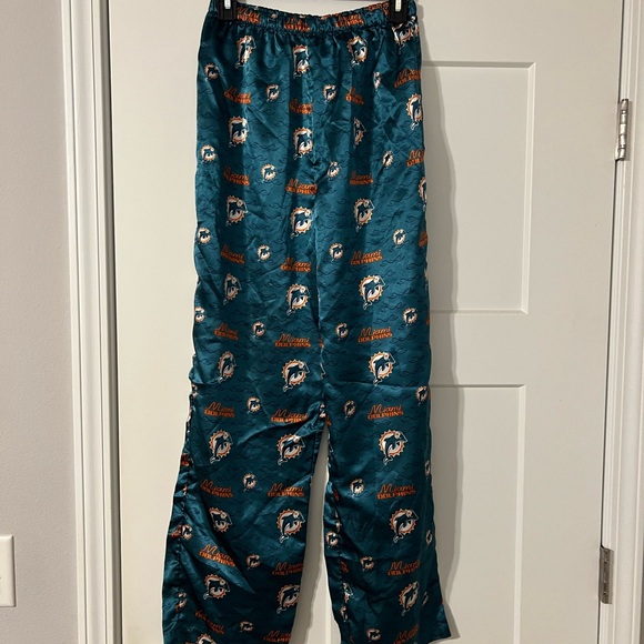 Miami Dolphins Teal Pajama Pants - Picture 1 of 7